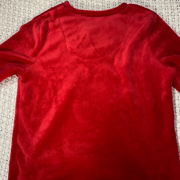 DREAM SLEEPERS Long Sleeve Red Furry Tee - Picture 4 of 4